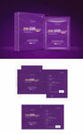 紫色包装平面设计
