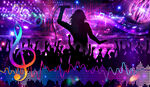 炫彩音乐人物剪影酒吧KTV背景