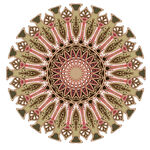 圆形精美曼陀罗图案装饰艺术