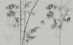 新中式水墨竹子背景墙竹子装饰画