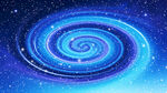 蓝色宇宙星空旋涡