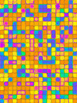 多彩方块马赛克图案