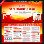 全民阅读促进条例展板宣传栏