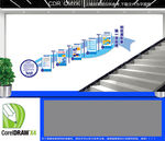 企业楼梯文化墙