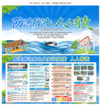 防洪防汛展板