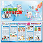 五健童行向未来健康口腔展板