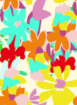 多彩花卉图案背景