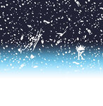 梦幻飘雪背景图