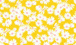 黄色底白色花卉图案