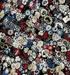 花卉图案布料纹理