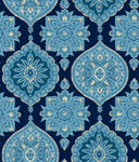 蓝色精美花纹图案背景