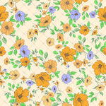 花卉图案背景 清新自然风