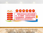党的教育方针文化墙设计