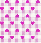 粉色爱心格子图案背景