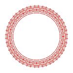 中国传统红色喜字无缝边框