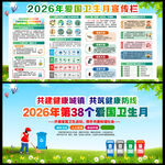 2026年爱国卫生月展板