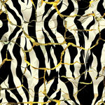 黑白金相间抽象纹理图案