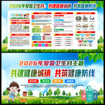 爱国卫生月展板爱国卫生月