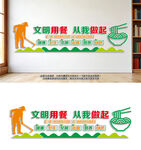 学校食堂文化墙