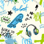 滑板涂鸦风潮流元素集合