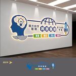科技科学实验室文化墙