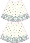 波点花纹女童半身裙设计图