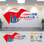 城市管理执法局文化墙