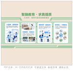 智慧教育宣传展板展示