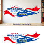 铁路员工岗位准则铁路文化墙