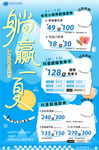 躺赢夏日促销优惠海报