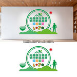 光盘行动文化墙