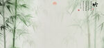 竹影新中式水墨竹子画