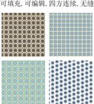 彩色民族花纹 少数民族花纹 