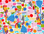 多彩儿童印花图案设计