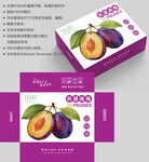 紫色西梅包装盒设计展示