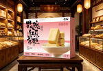 糕点包装盒设计平面展开图