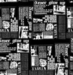 复古风报纸元素图案设计