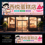 蛋糕店门头