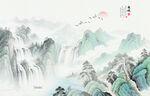 水墨山水画