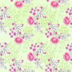 清新粉色花卉绿色背景图案
