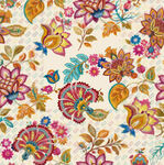 多彩花卉图案纹理背景