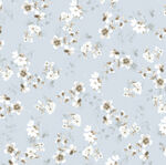 浅蓝色底小菊花图案背景