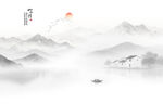 水墨江南背景图