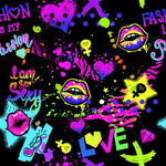 炫彩涂鸦艺术图案展示