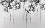 水墨竹林
