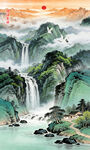 玄关山水画