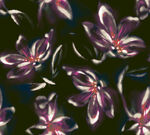 梦幻紫色花卉抽象图案