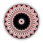 圆形曼陀罗花纹图案