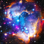 正方形绚丽星空