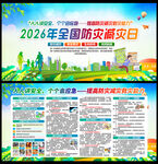 全国防灾减灾日展板 